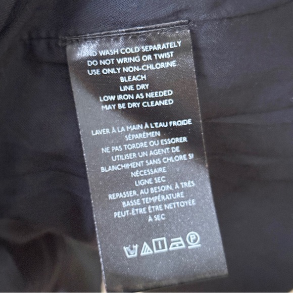 NWT Maeve Anthropologie Women’s Sleeveless Button Front‎ Shirt Dress Black XXS - Picture 12 of 13